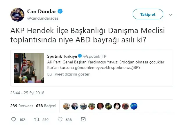 Haber: Hendek’te Amerikan Bayrağı Provokasyonu - Galeri-2