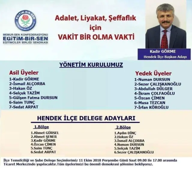 Kadir Görme Tekrar Aday