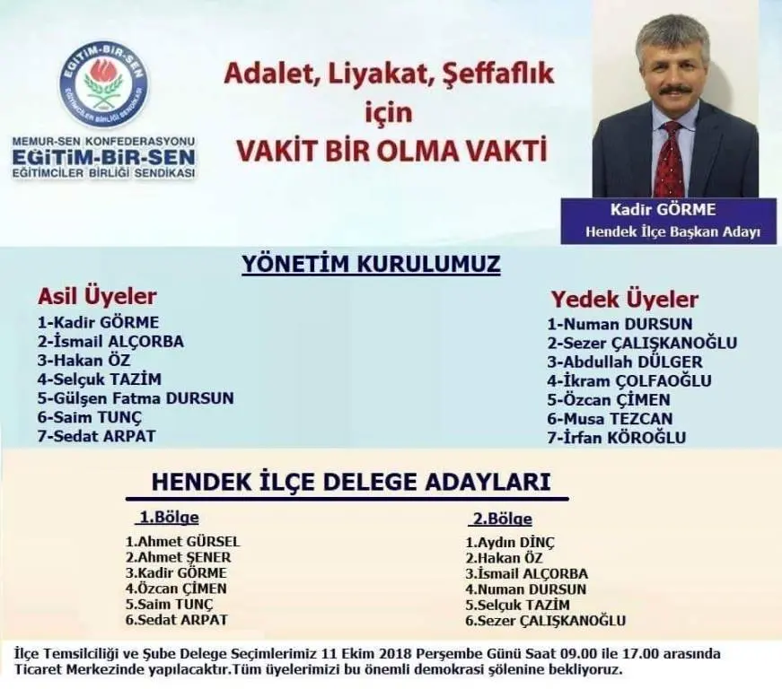 Haber: Kadir Görme Tekrar Aday - Galeri-1