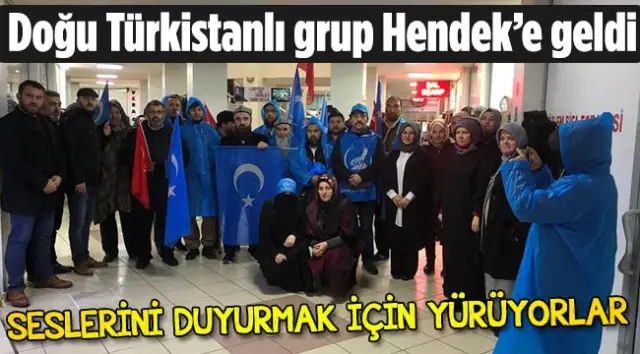 Doğu Türkistanlı Grup Hendek’e Geldi