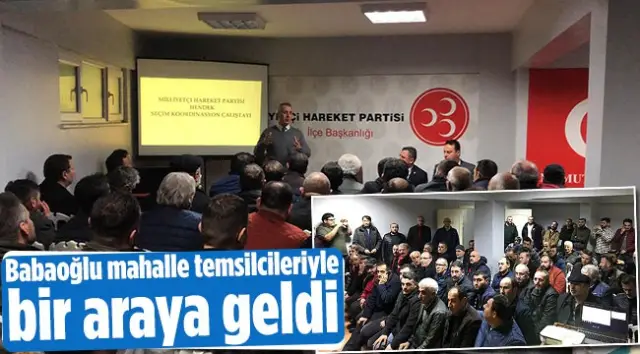Babaoğlu Mahalle Temsilcileri İle Bir Araya Geldi