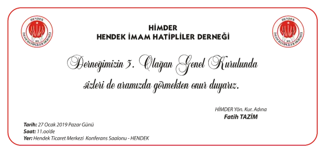 HİMDER KONGREYEGİDİYOR