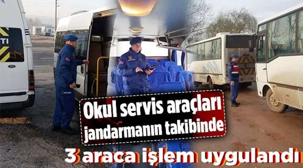 Haber: Okul servis araçları jandarmanın takibinde - Öne Çıkan