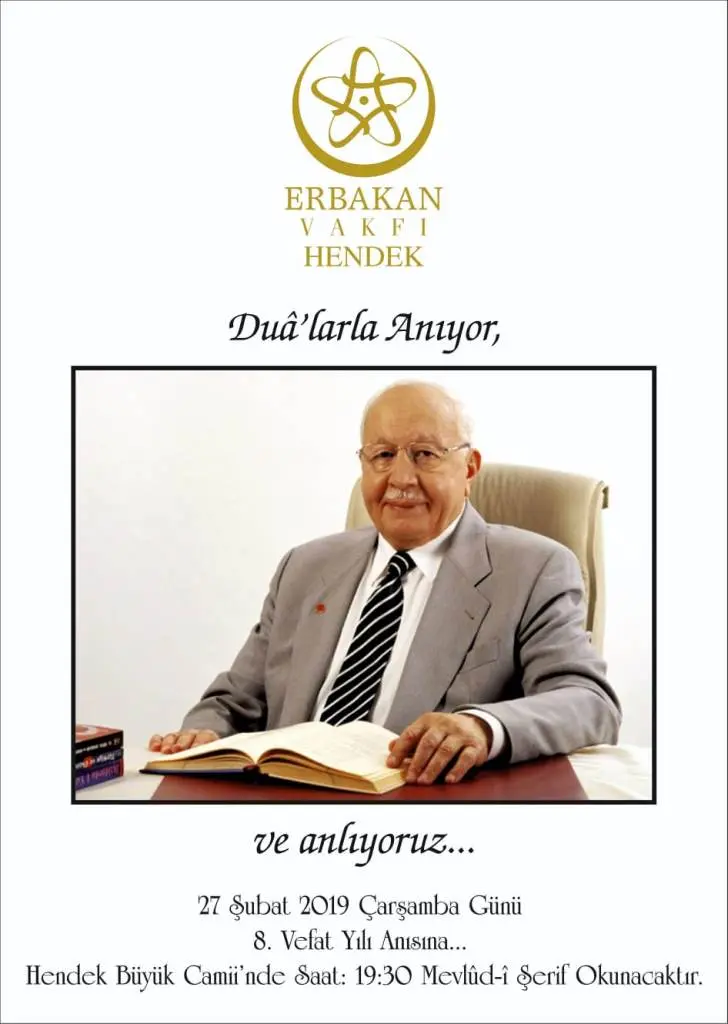 Haber: ERBAKAN DUALARLA ANILACAK - Öne Çıkan