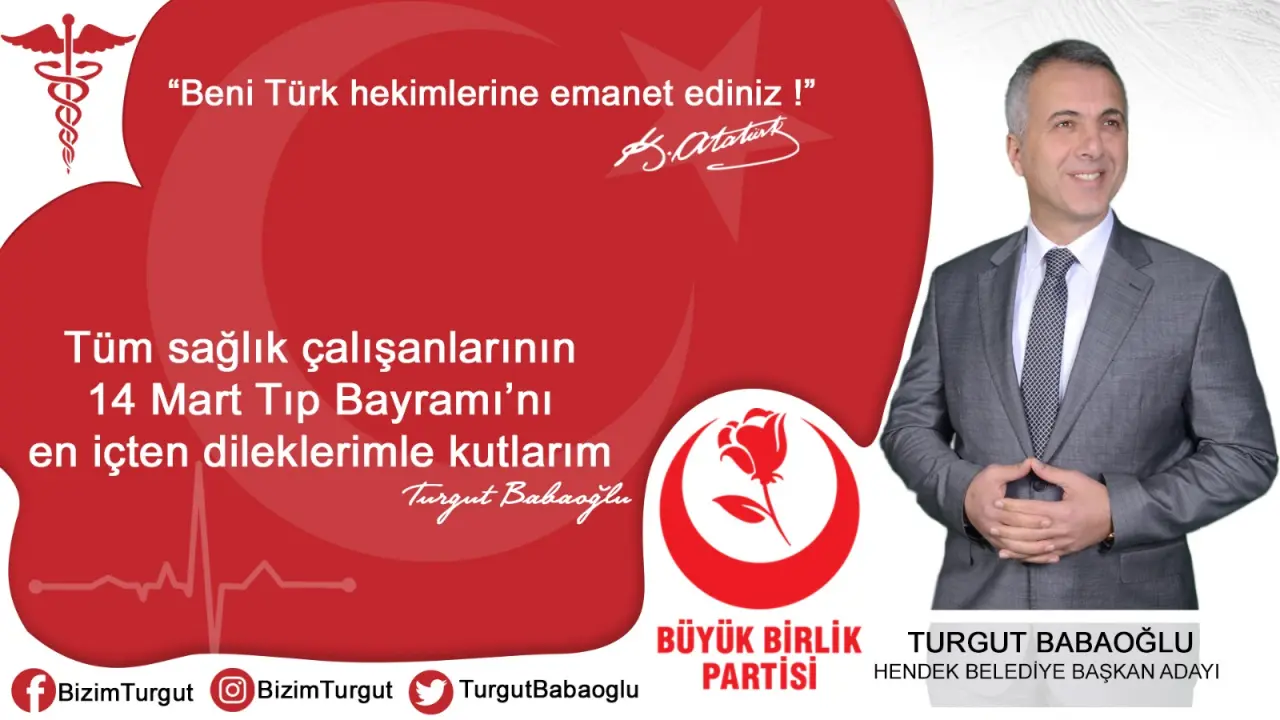 Haber: Babaoğlu’ndan Tıp Bayramı Mesajı‏ - Öne Çıkan