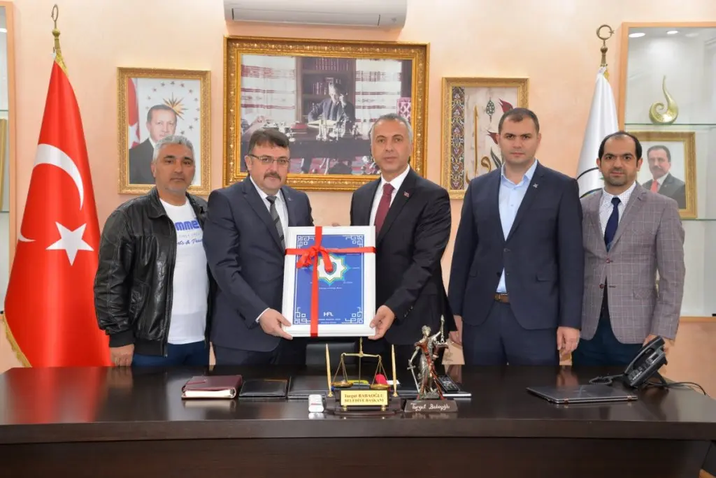 Haber: Başkan Babaoğlu’na ziyaretçi akını - Galeri-1