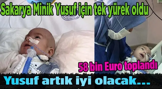 Haber: Sakarya Minik Yusuf İçin Seferber Oldu. 58 Bin EuroToplandı - Öne Çıkan