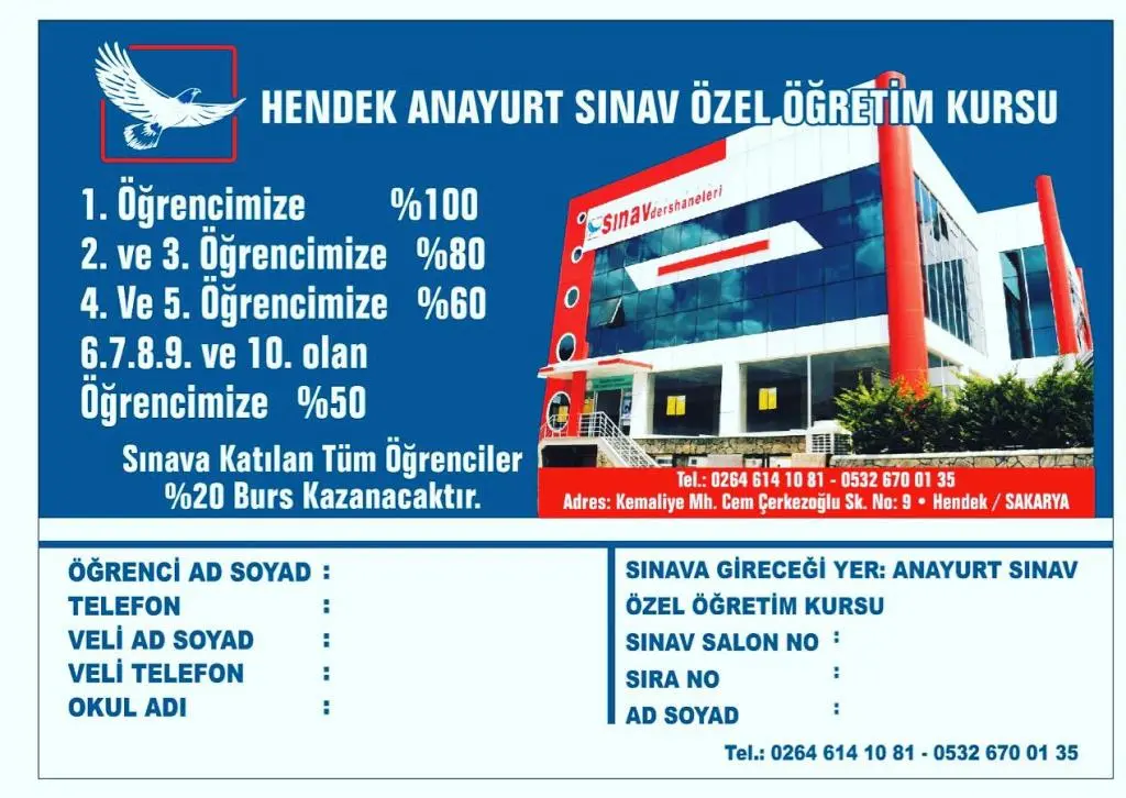Haber: Anayurt Sınavdan Bursluluk Sınavı - Galeri-1