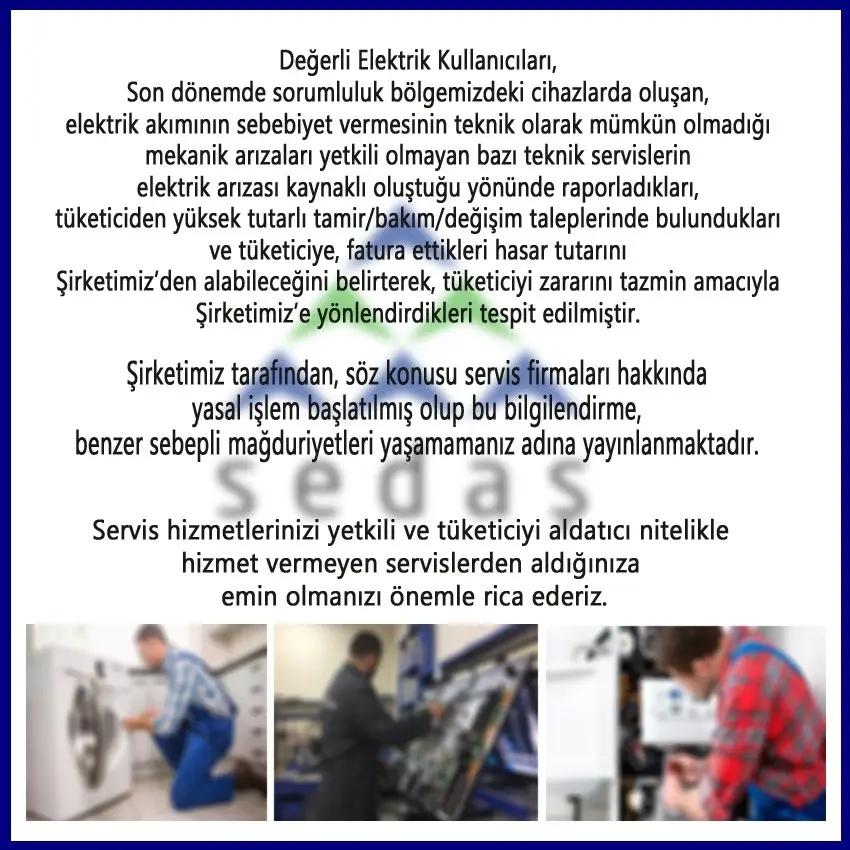 Haber: SEDAŞ Uyardı - Galeri-1