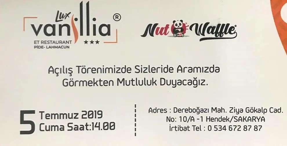 Haber: Vanillia Restaurant Açılıyor - Öne Çıkan