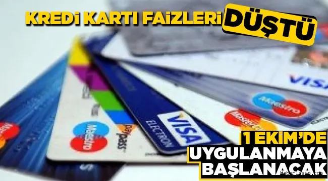 Haber: Kredi Kartı Faizleri Düştü - Öne Çıkan