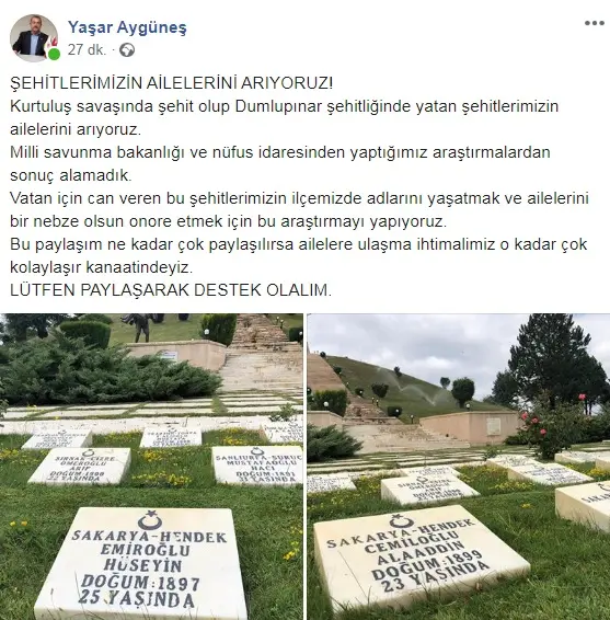 Haber: Aygüneş; Şehitlerimizin Ailelerini Arıyoruz - Öne Çıkan