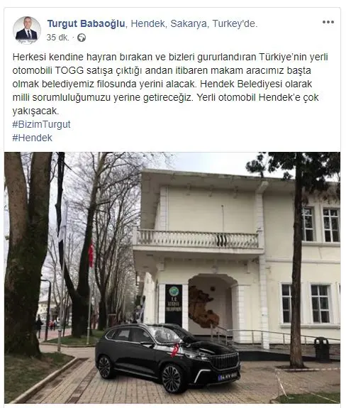 Haber: Babaoğlu’ndan yerli oto mesajı - Öne Çıkan