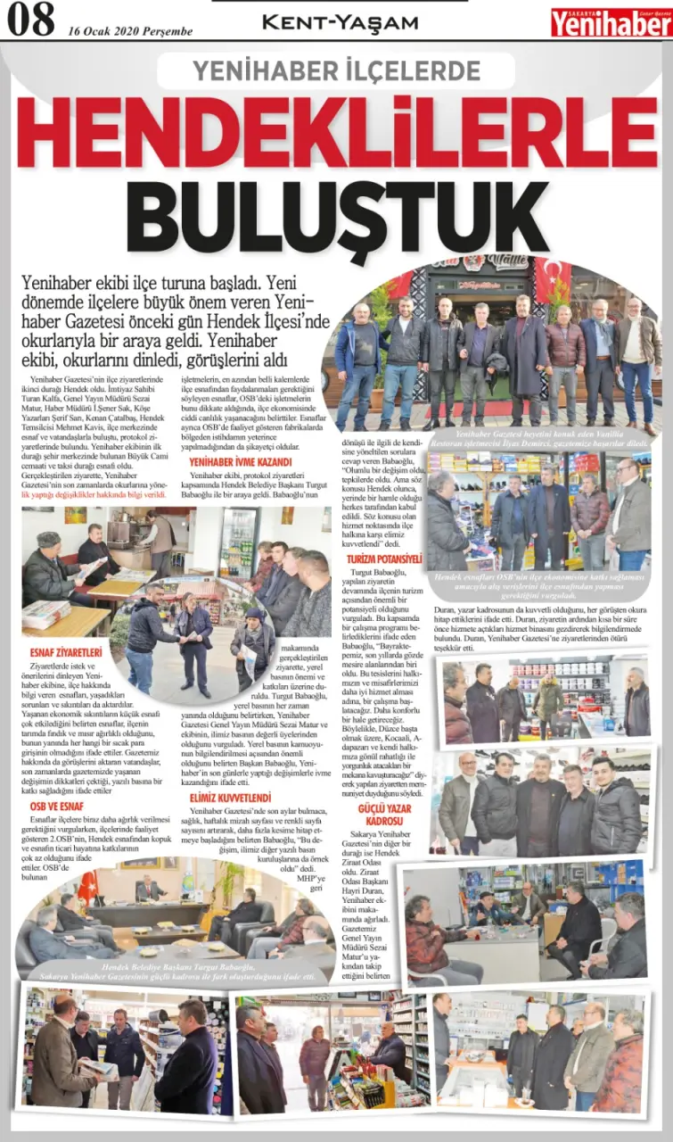 Haber: Yenihaber Gazetesi Hendeklilerle Buluştu - Galeri-9