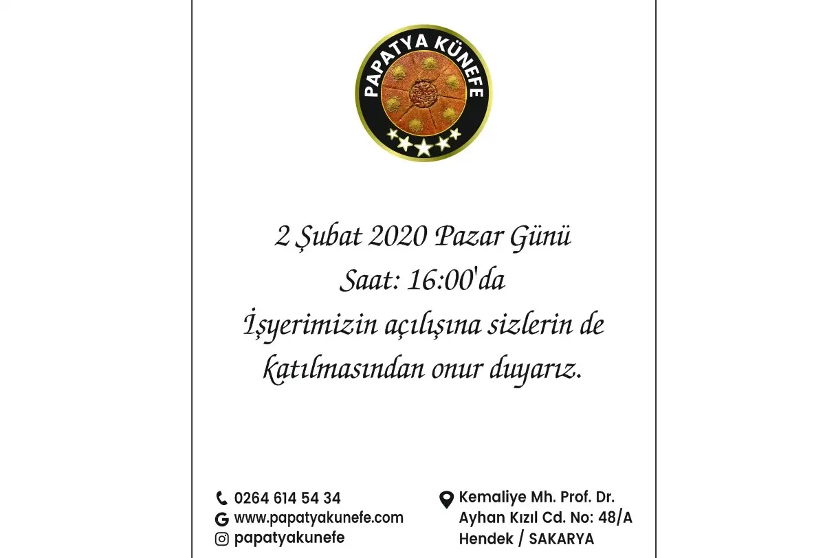 Haber: Papatya Künefe Hizmete Açılıyor - Galeri-4