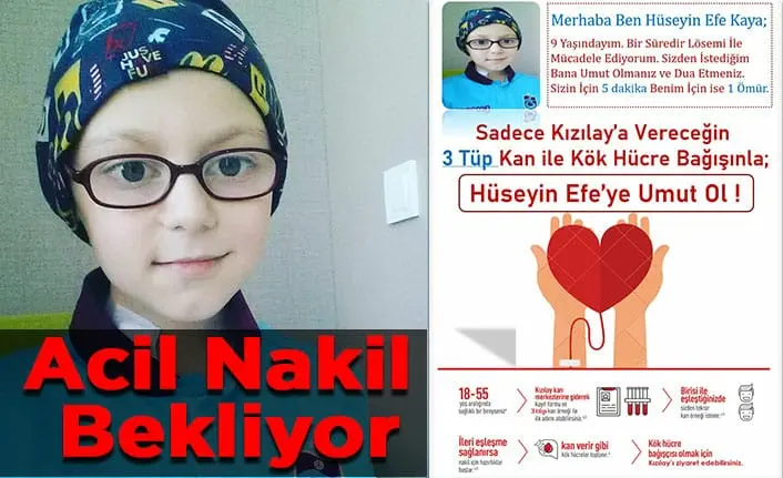 Haber: Küçük Hüseyin Efe’ye Umut Ol… - Öne Çıkan