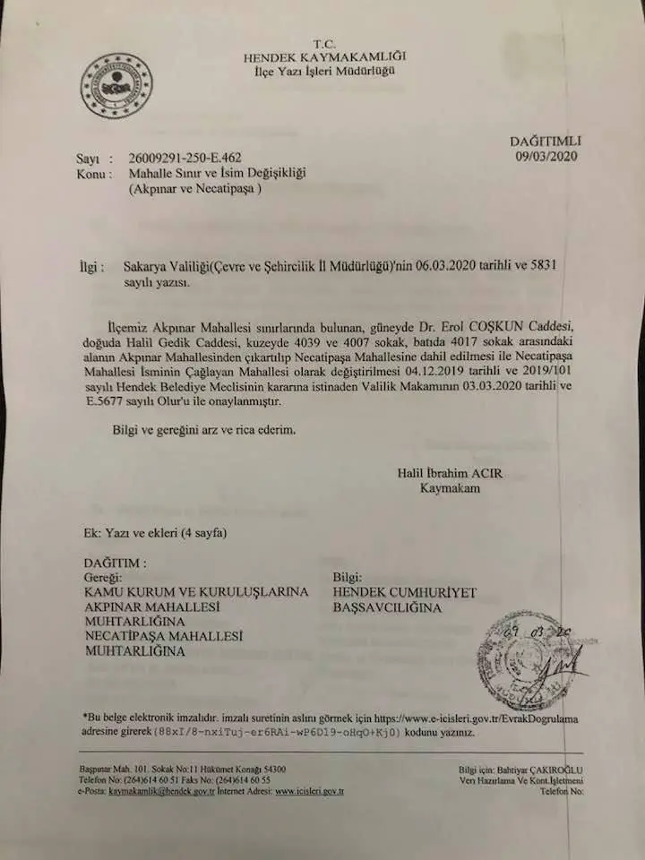 Haber: Çağlayan Mahallesi Eski Adına Kavuştu - Galeri-1