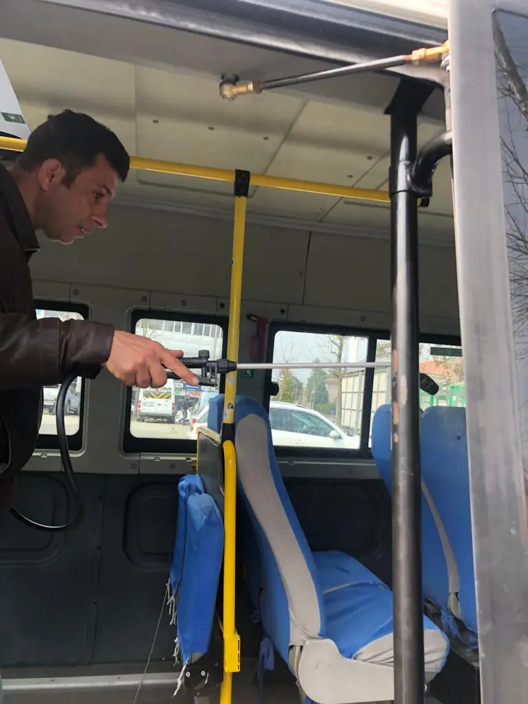 Haber: Servis Araçları ve Minibüsler Dezenfekte Edildi - Öne Çıkan