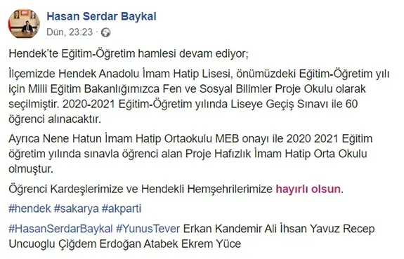 Haber: Hendek’te Fen ve Sosyal Bilimler Lisesi Şaşkınlığı - Galeri-1