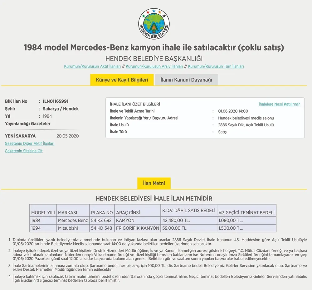 Haber: Belediyeden Açık Teklif Usulü İhale - Öne Çıkan