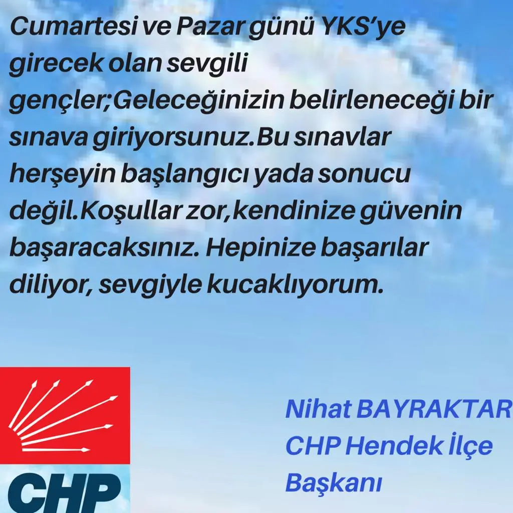Haber: Bayraktar Sınava girecek öğrencilere Başarılar diledi - Öne Çıkan