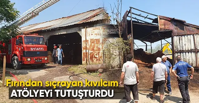 Haber: Fırından sıçrayan kıvılcım Atölyeyi Tutuşturdu - Öne Çıkan
