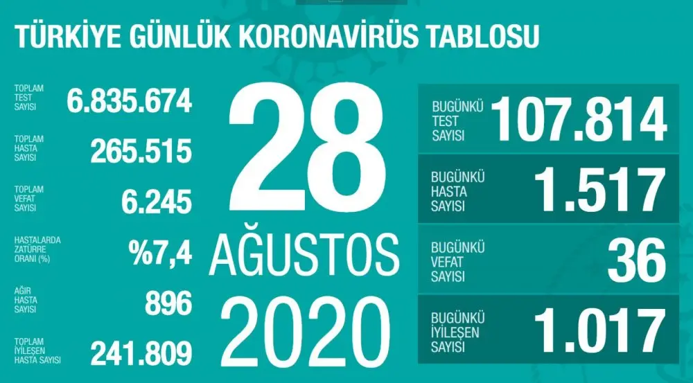 Haber: Bugünkü Vaka Sayısı ve Can Kaybı - Öne Çıkan