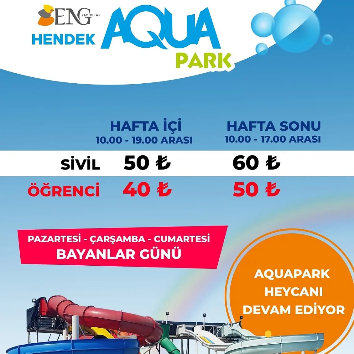 Haber: Hendek Aquapark ve Yüzme Havuzu Eylül Ayı Sonuna Kadar Açık - Öne Çıkan