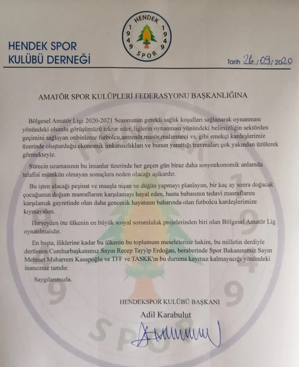 Haber: Hendekspor’dan Amatör Futbol Federasyonuna Çağrı - Öne Çıkan