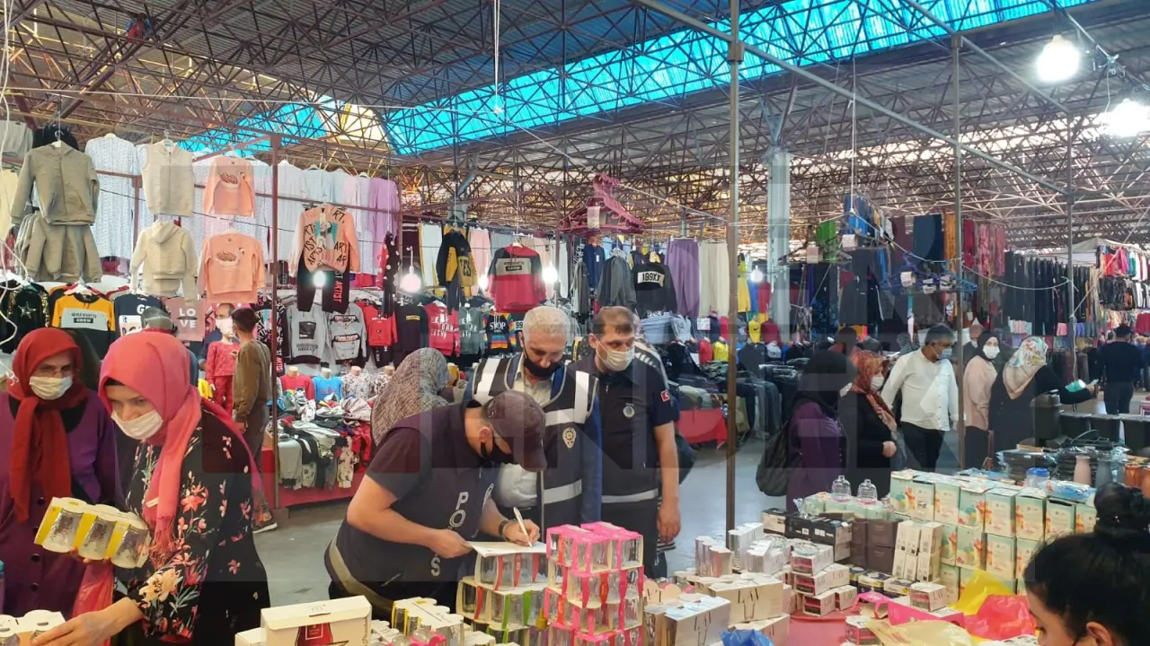 Haber: Hendek Pazarında Korona Denetimi - Galeri-3