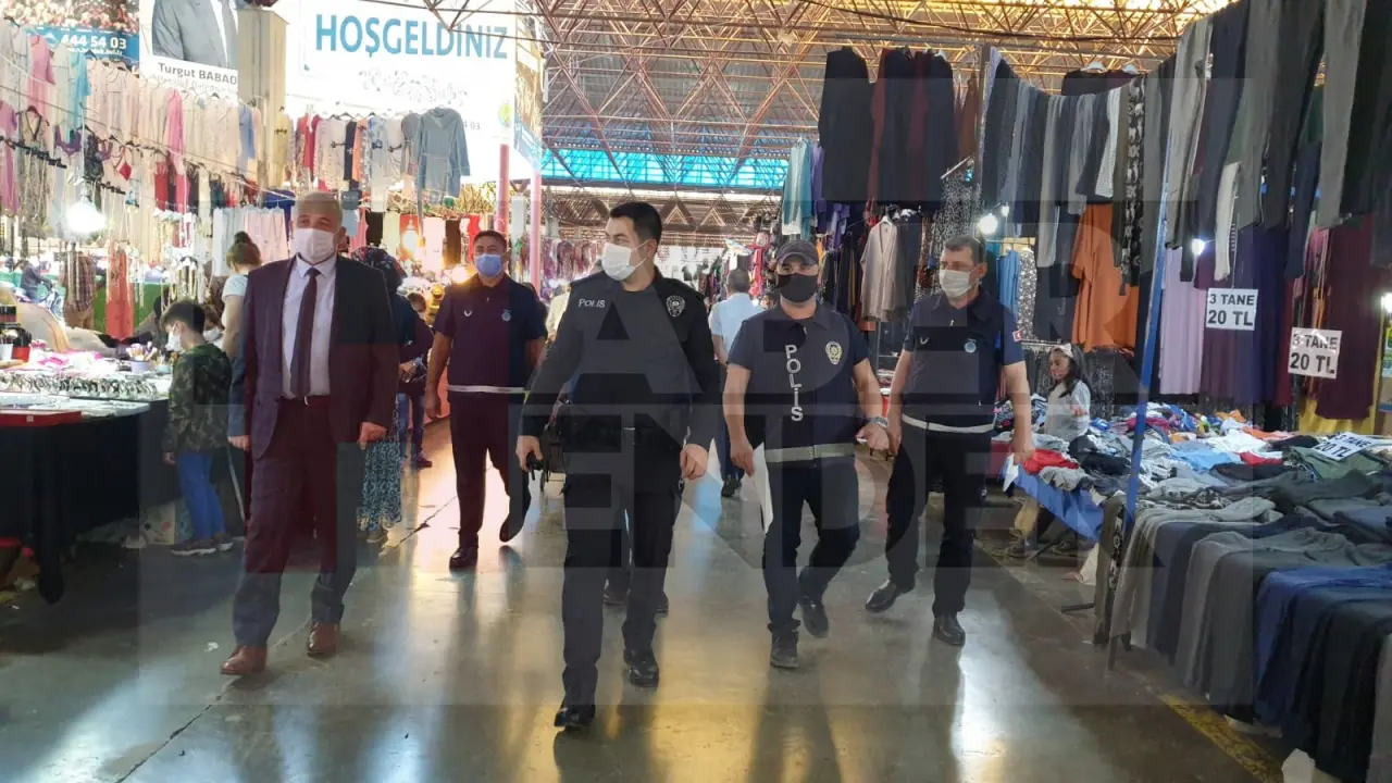 Haber: Hendek Pazarında Korona Denetimi - Galeri-4