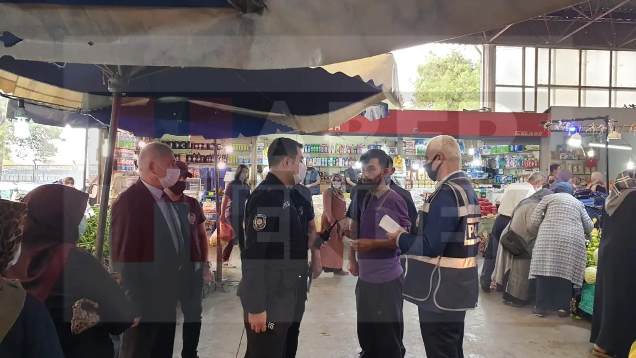 Haber: Hendek Pazarında Korona Denetimi - Galeri-5