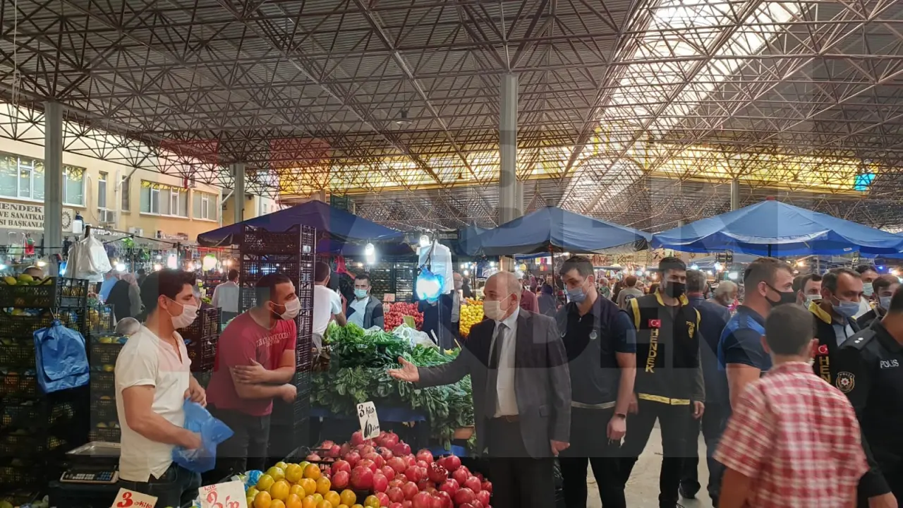 Haber: Hendek Pazarında Korona Denetimi - Galeri-8