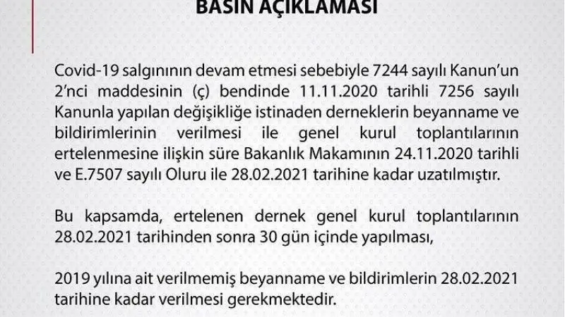 Haber: Kongreler İçin Bakanlık Kararı - Öne Çıkan