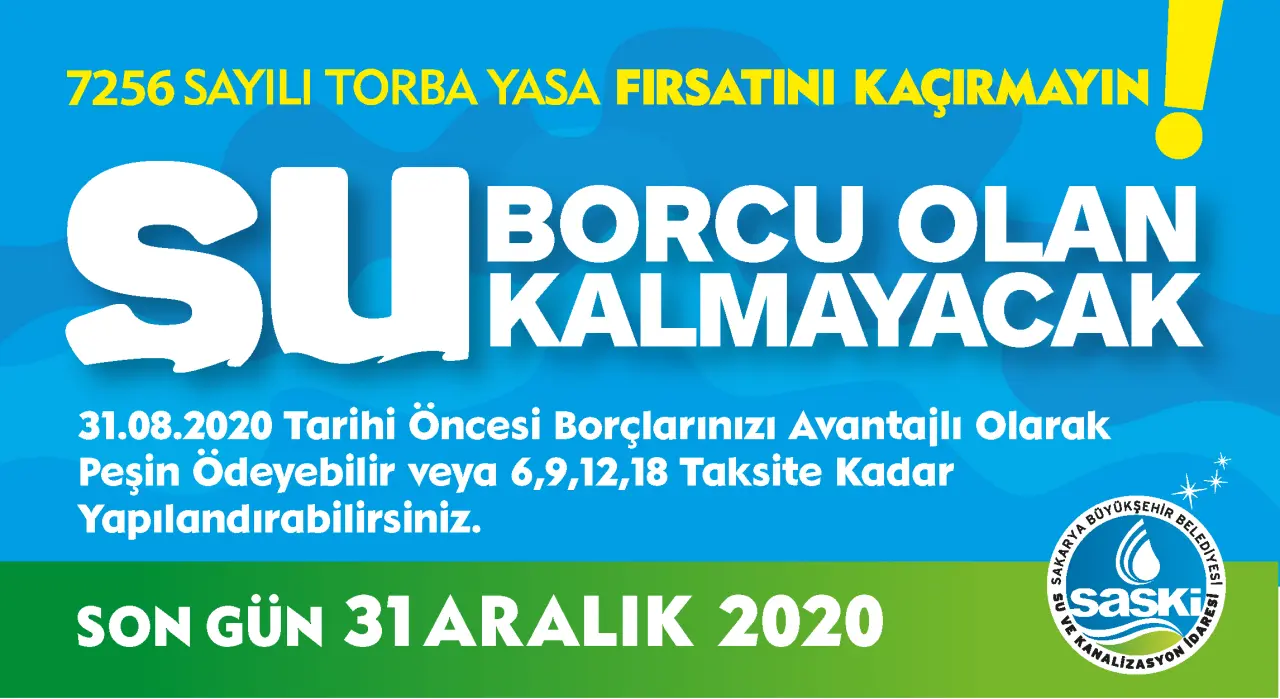 Haber: SASKİ’de su borçlarına yapılandırma fırsatı - Öne Çıkan