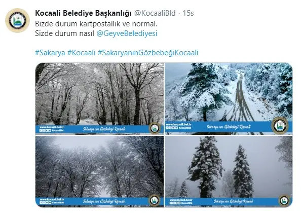 Haber: Belediyelerin sosyal medyadaki kar diyaloğu gülümsetti. - Galeri-1