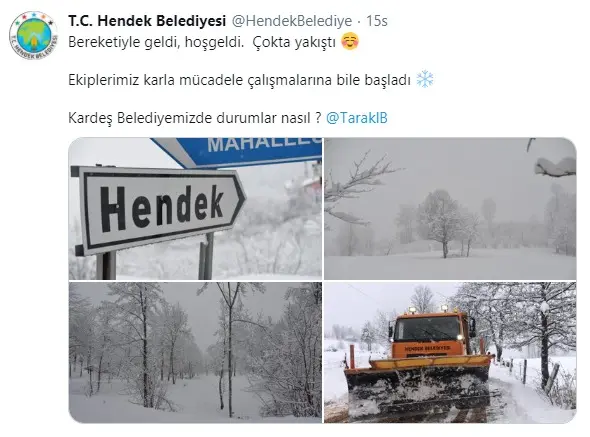 Haber: Belediyelerin sosyal medyadaki kar diyaloğu gülümsetti. - Öne Çıkan