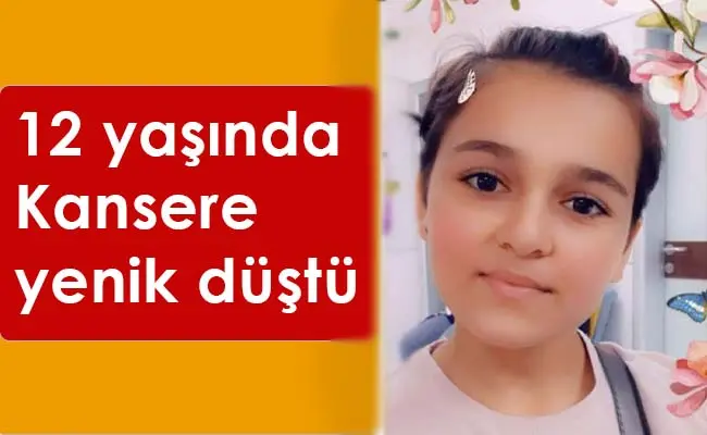 Haber: 12 Yaşında Kansere Yenik Düştü - Öne Çıkan