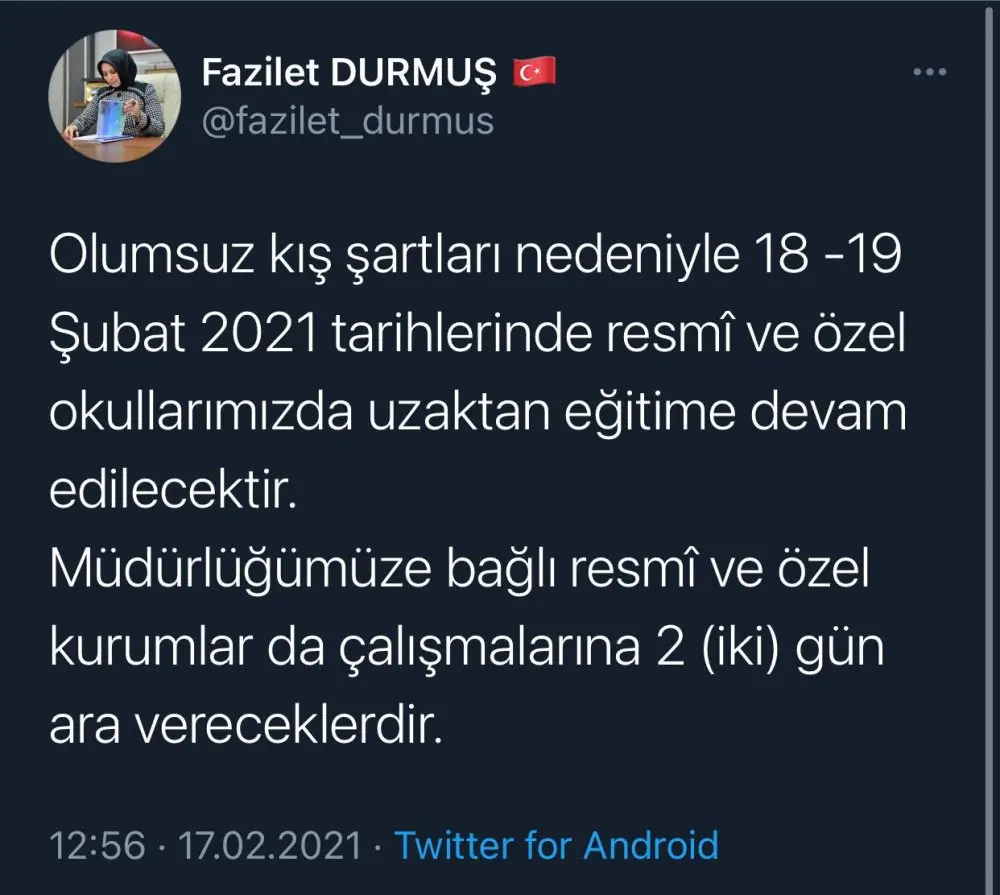 Haber: Okullar Yine Tatil Edildi - Galeri-1