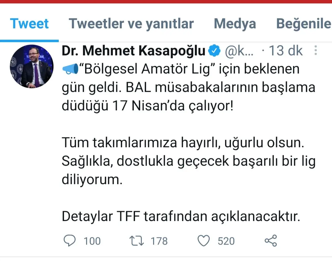 Haber: BAL’da ilk düdük 17 Nisan’da - Öne Çıkan