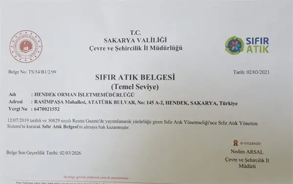 Haber: Orman Bölge Müdürlüğüne Sıfır Atık Belgesi - Galeri-1