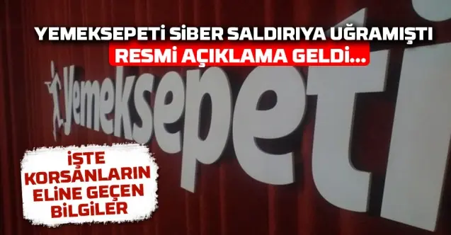 Haber: Yemeksepeti’nden resmi açıklama geldi - Öne Çıkan