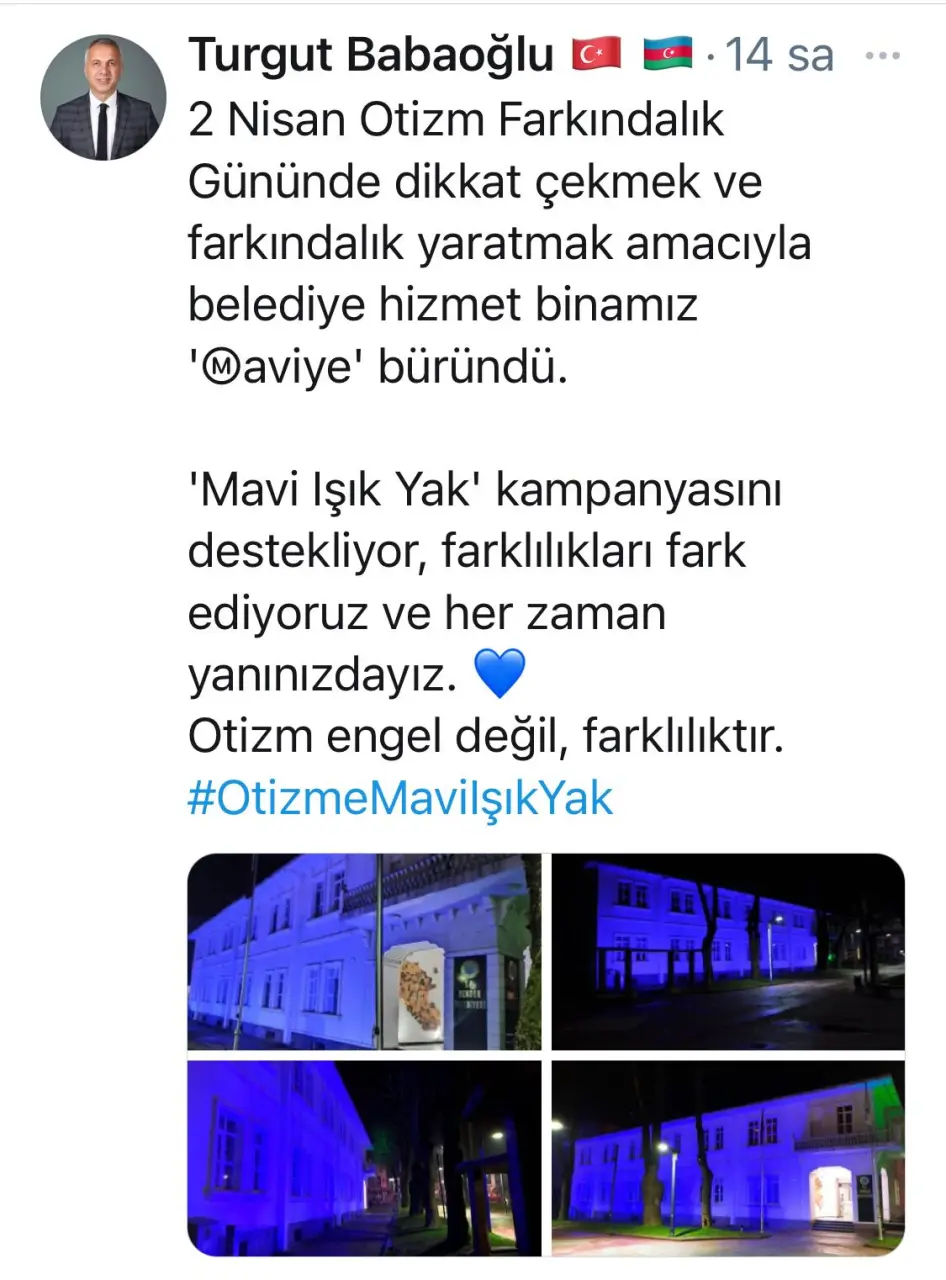 Haber: Başkan Babaoğlu’dan Mavi Işık Kampanyasına Destek - Galeri-2