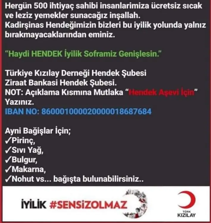 Haber: Hendek Aşevinde İlk İftarı Duyar Ailesi Verdi - Galeri-1