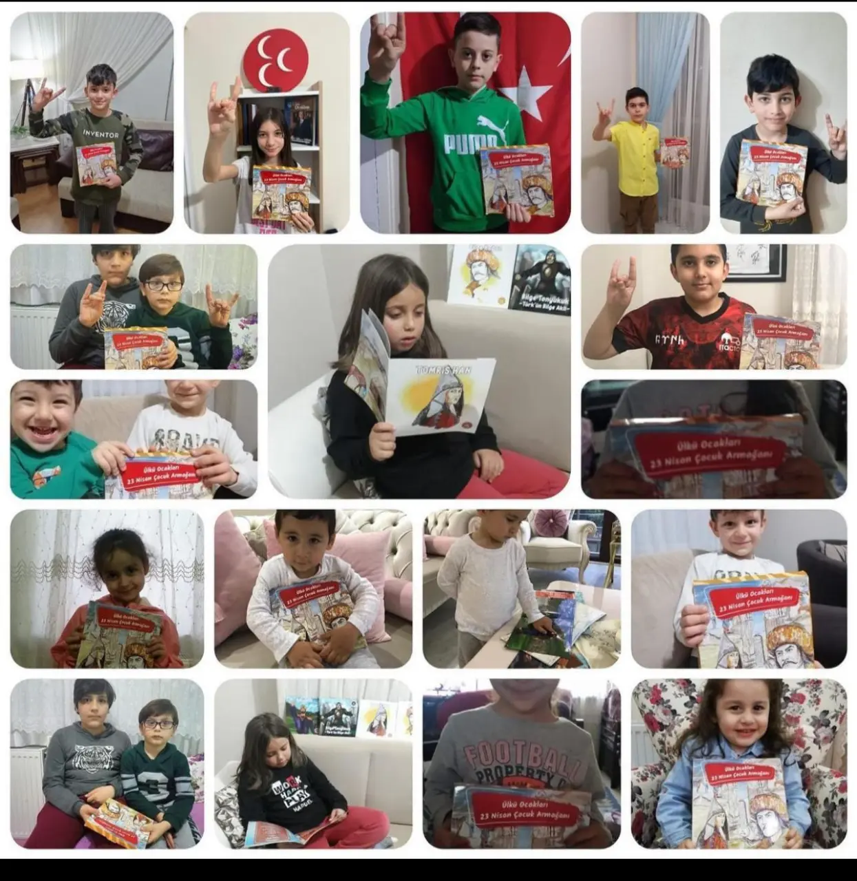 Haber: Ülkü Ocaklarından çocuklar için 23 Nisan'a özel kitap seti - Galeri-1
