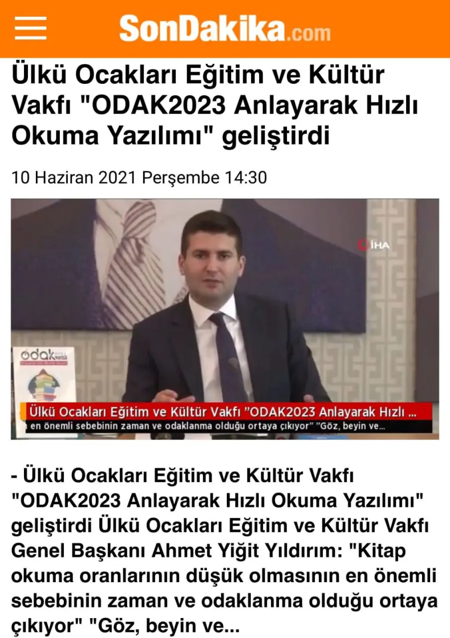 Haber: ODAK2023 Yazılımı Yerel Ve Ulusal Basında Büyük Yer Aldı. - Galeri-3