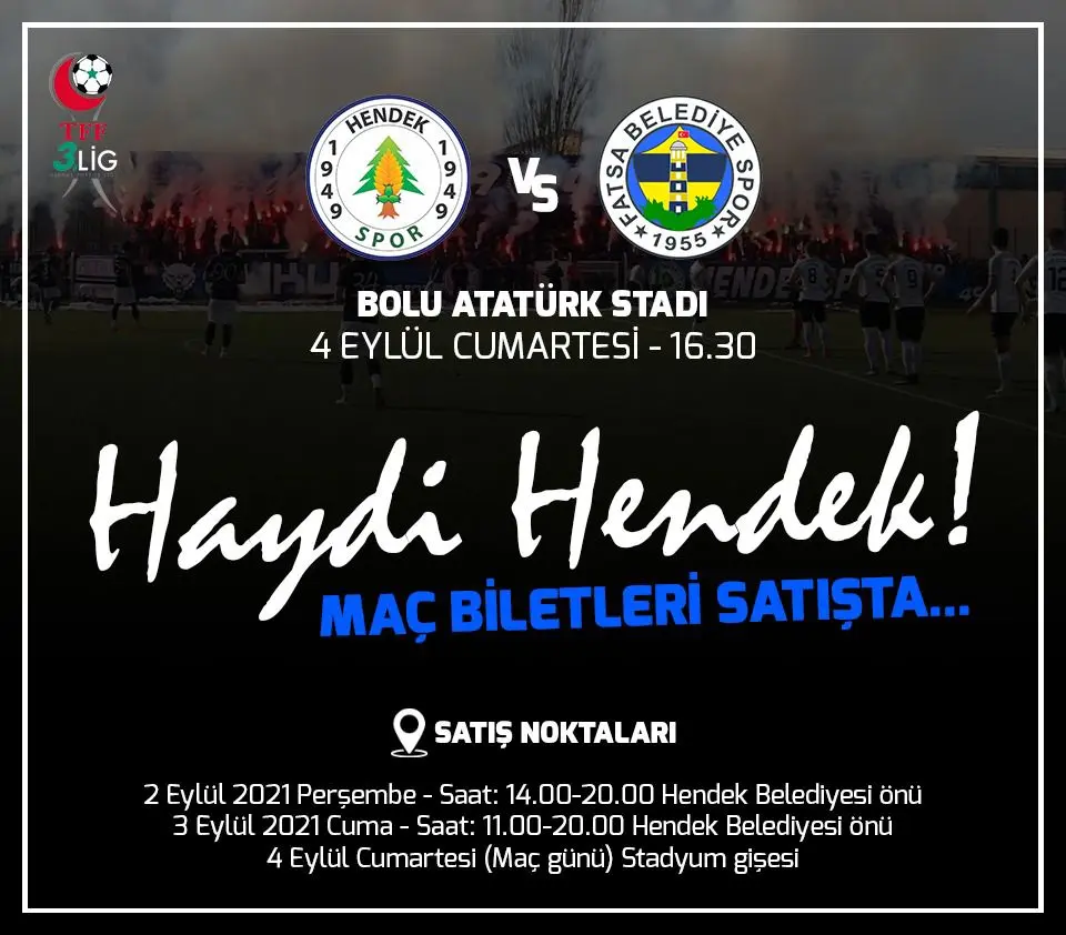 Haber: Hendekspor maç Biletleri yarın satışa çıkıyor - Öne Çıkan