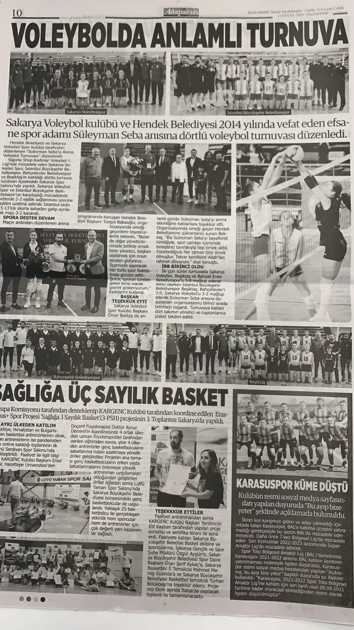 Haber: Spor Basınında Hendek Zirve Yaptı - Galeri-10