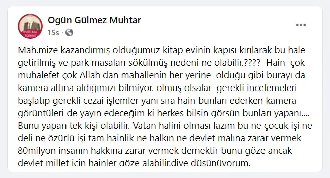 Haber: Kitapevinin Kırılmasına Muhtar İsyan Etti - Galeri-2