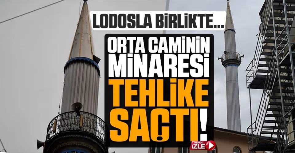 Haber: Cami minaresi beşik gibi sallandı - Öne Çıkan